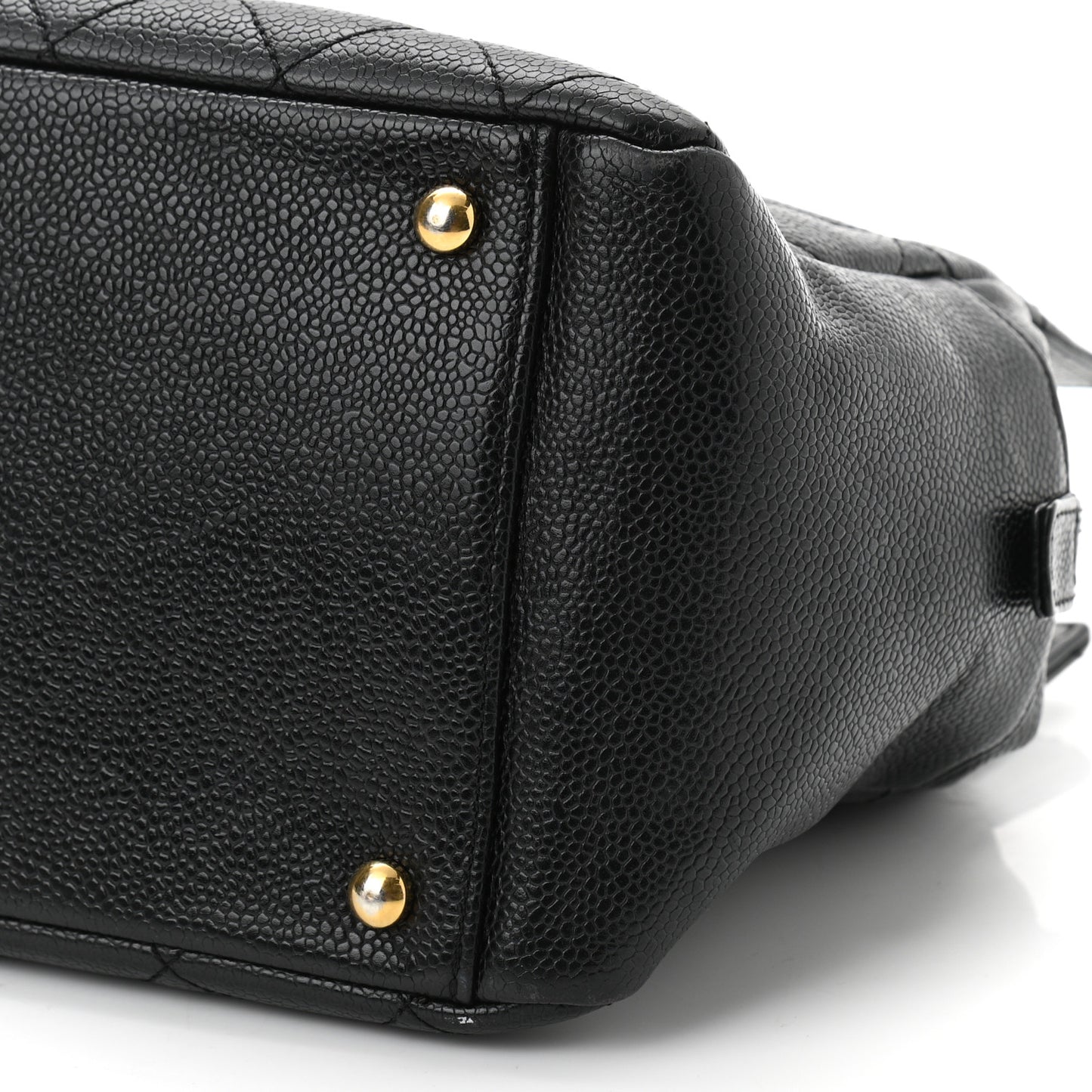 Caviar Quilted Petit Timeless Tote PTT Black