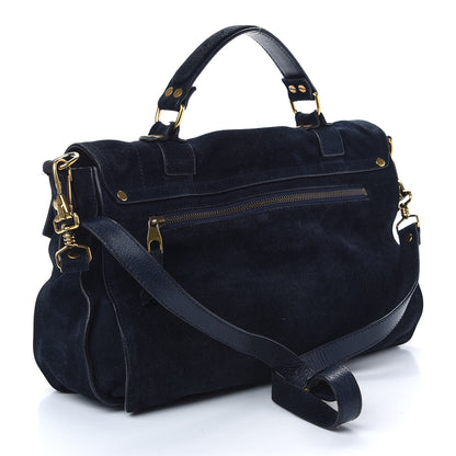 Proenza Schouler Suede Medium PS1 Satchel Navy 2 of 8