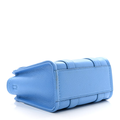 Marc Jacobs Grained Calfskin Mini The Tote Bag Spring Blue 4 of 9