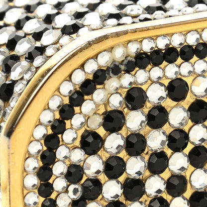 Judith Leiber Swarovski Crystal Clutch Gold Black 10 of 11