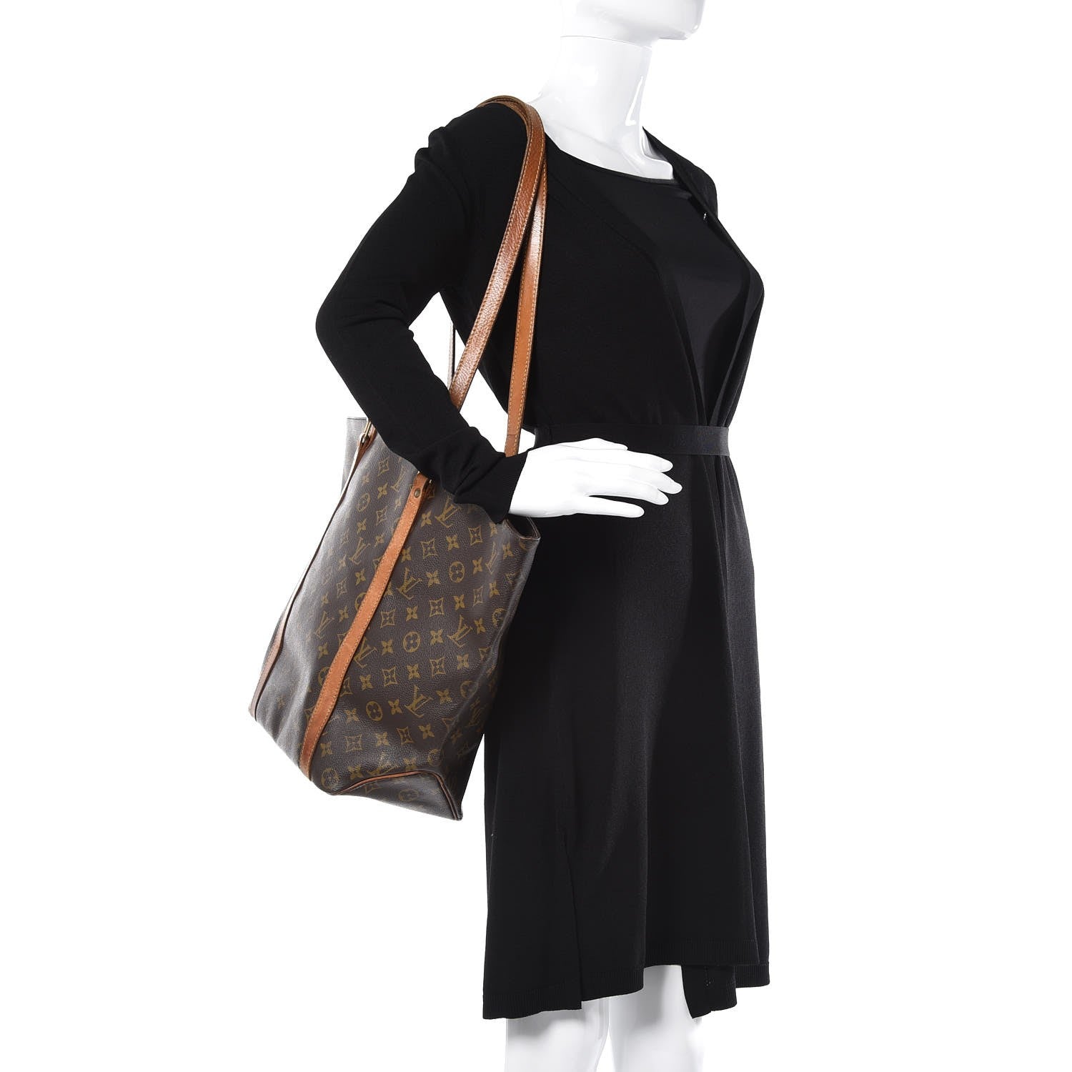 Louis Vuitton Monogram Sac Shopping Tote 2 of 19