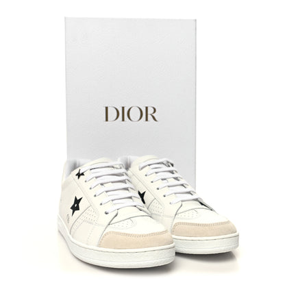 Christian Dior Calfskin Suede Dior Star Low Top Sneakers 37 White Black 9 of 9