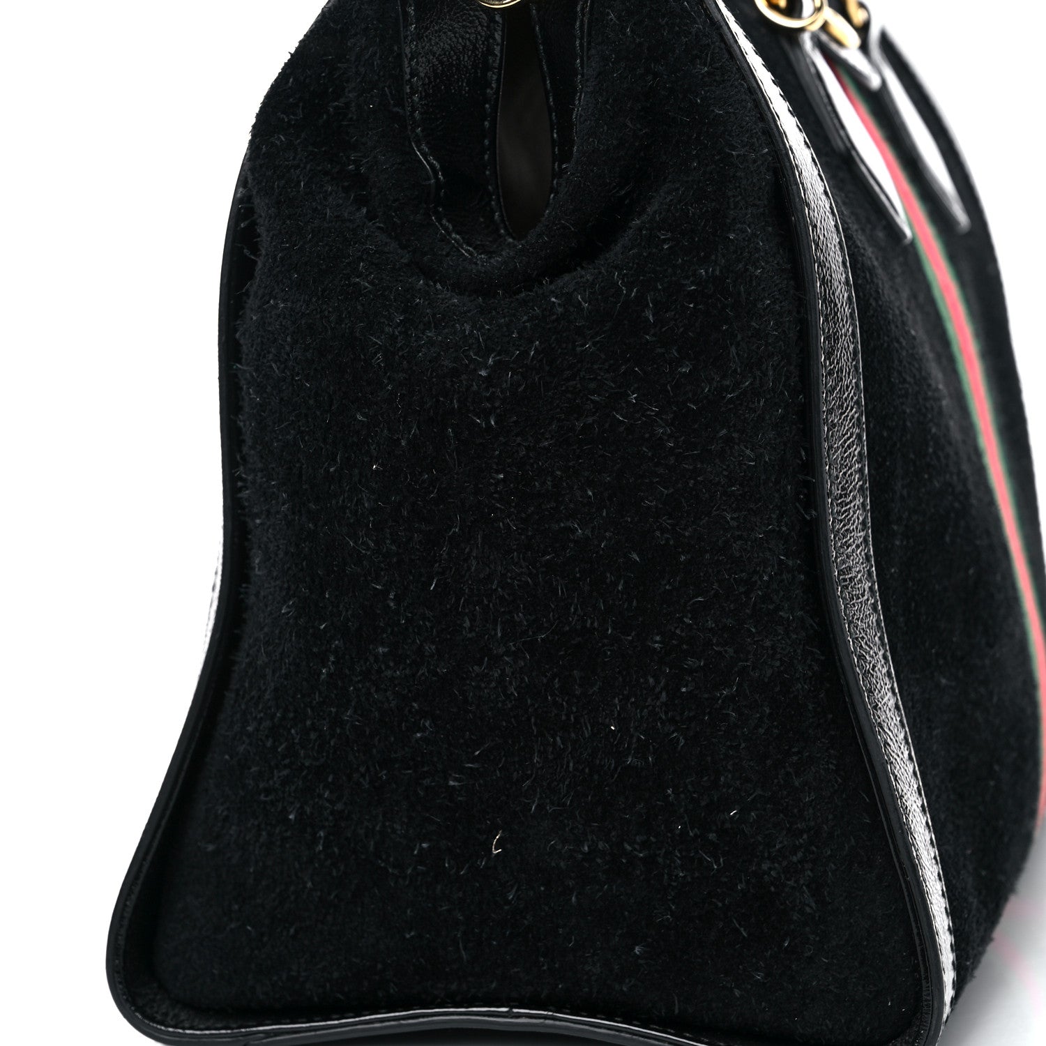 Gucci Suede Patent GG Web Medium Ophidia Tote Bag Black 16 of 18