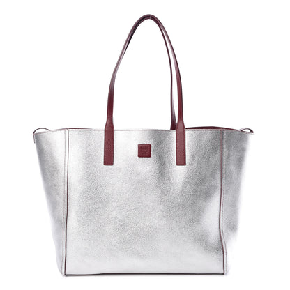 MCM Grained Calfskin Medium Reversible Wandel Tote Ruby Tan 4 of 11