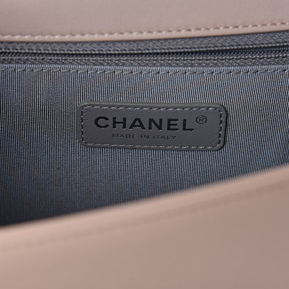 Chanel Calfskin Chevron Quilted New Medium Boy Flap Light Pink 6 of 10
