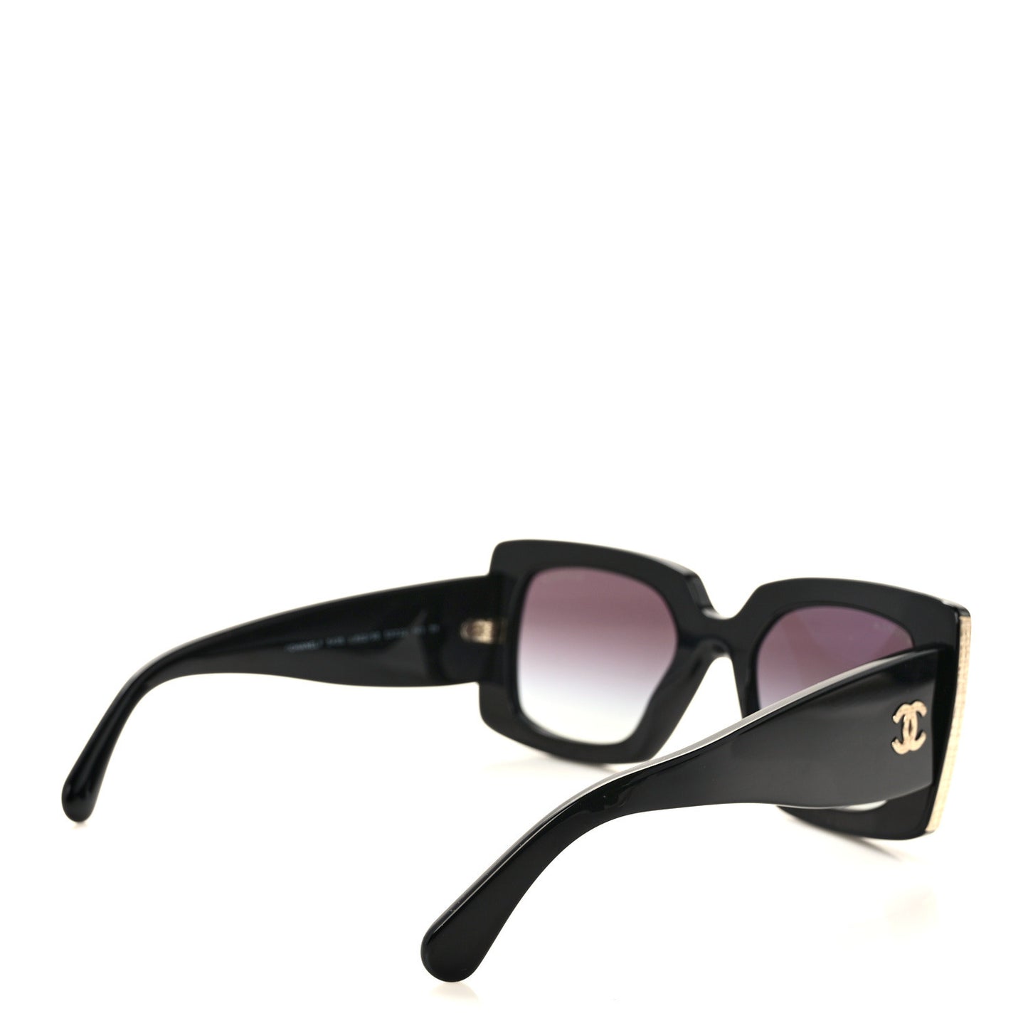 Acetate Rectangle Sunglasses 5435 Black