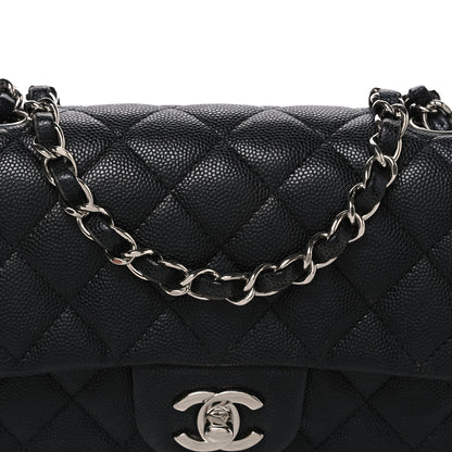 Chanel Caviar Quilted Mini Rectangular Flap Black 8 of 12