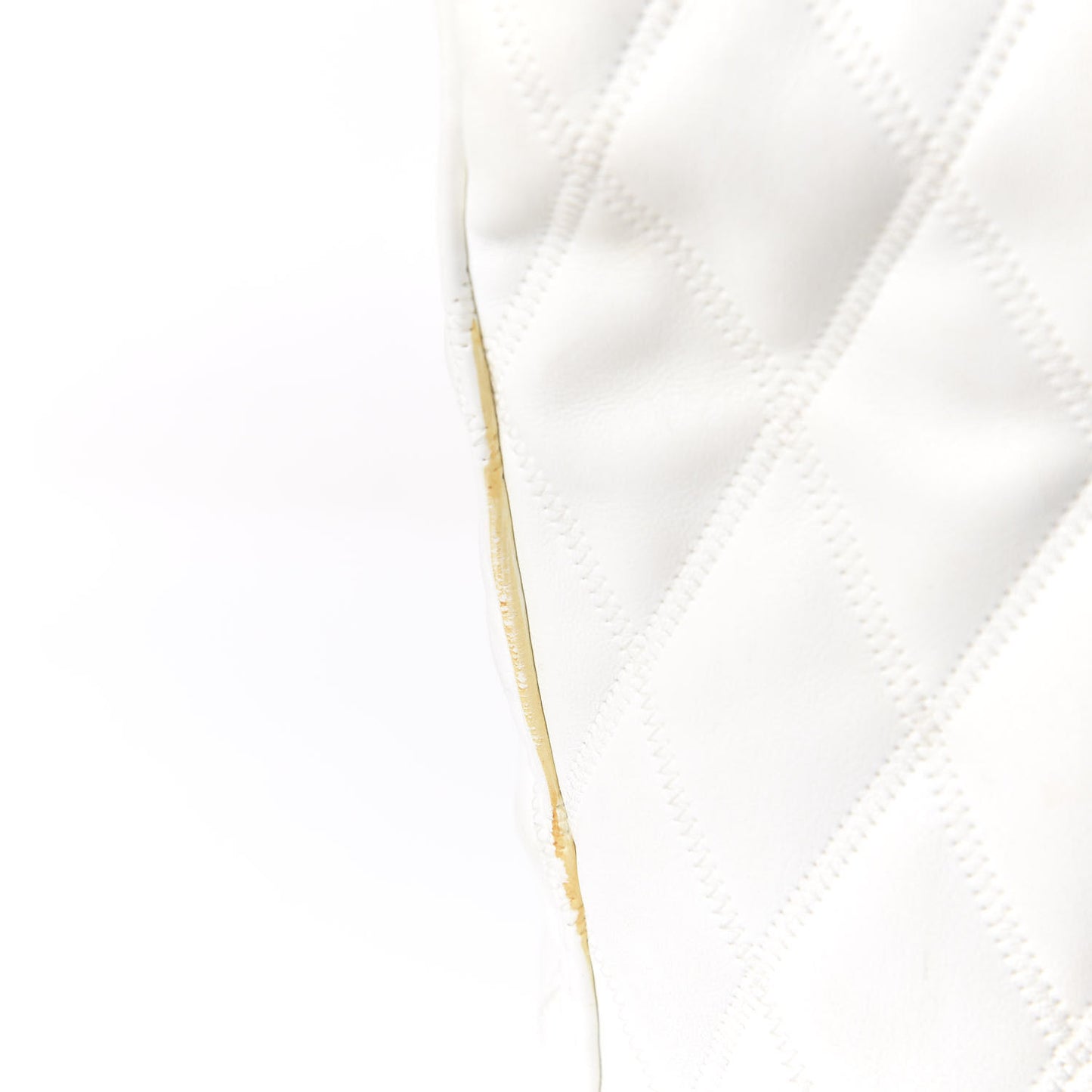 Rubberized Canvas Quilted Duo Backpack White