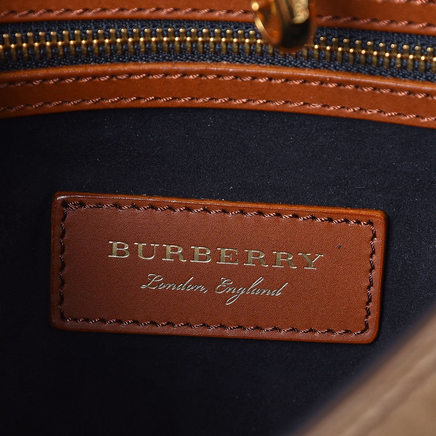 Calfskin Suede Bridle Saddle Bag Brown