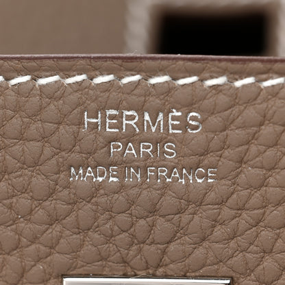 Hermes Togo Birkin 25 Etoupe 6 of 9