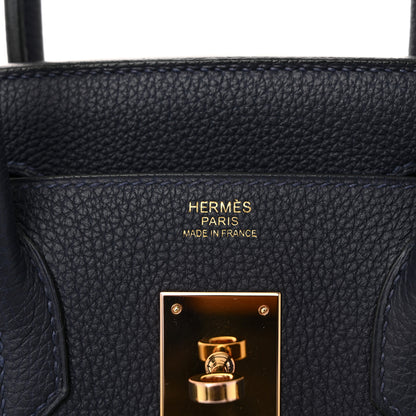 Hermes Togo Birkin 30 Bleu Nuit 6 of 11