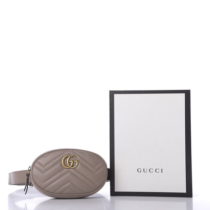 Gucci Calfskin Matelasse GG Marmont Belt Bag 85 34 Porcelain Rose 10 of 10