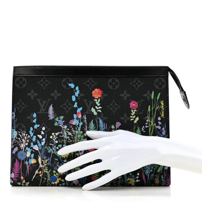 Louis Vuitton Monogram Eclipse Folia Pochette Voyage MM 2 of 6