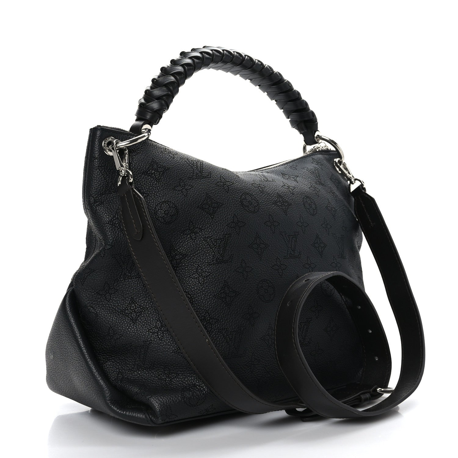 Louis Vuitton Mahina Beaubourg Hobo MM Black 3 of 11
