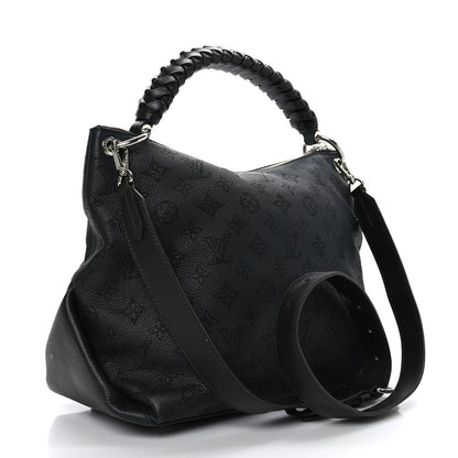 Louis Vuitton Mahina Beaubourg Hobo MM Black 3 of 11
