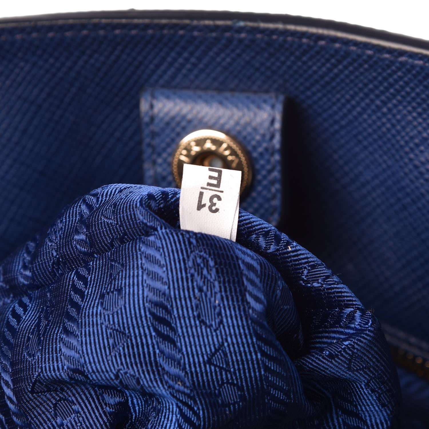 Prada Saffiano Cuir Open Promenade Tote Bluette 9 of 15