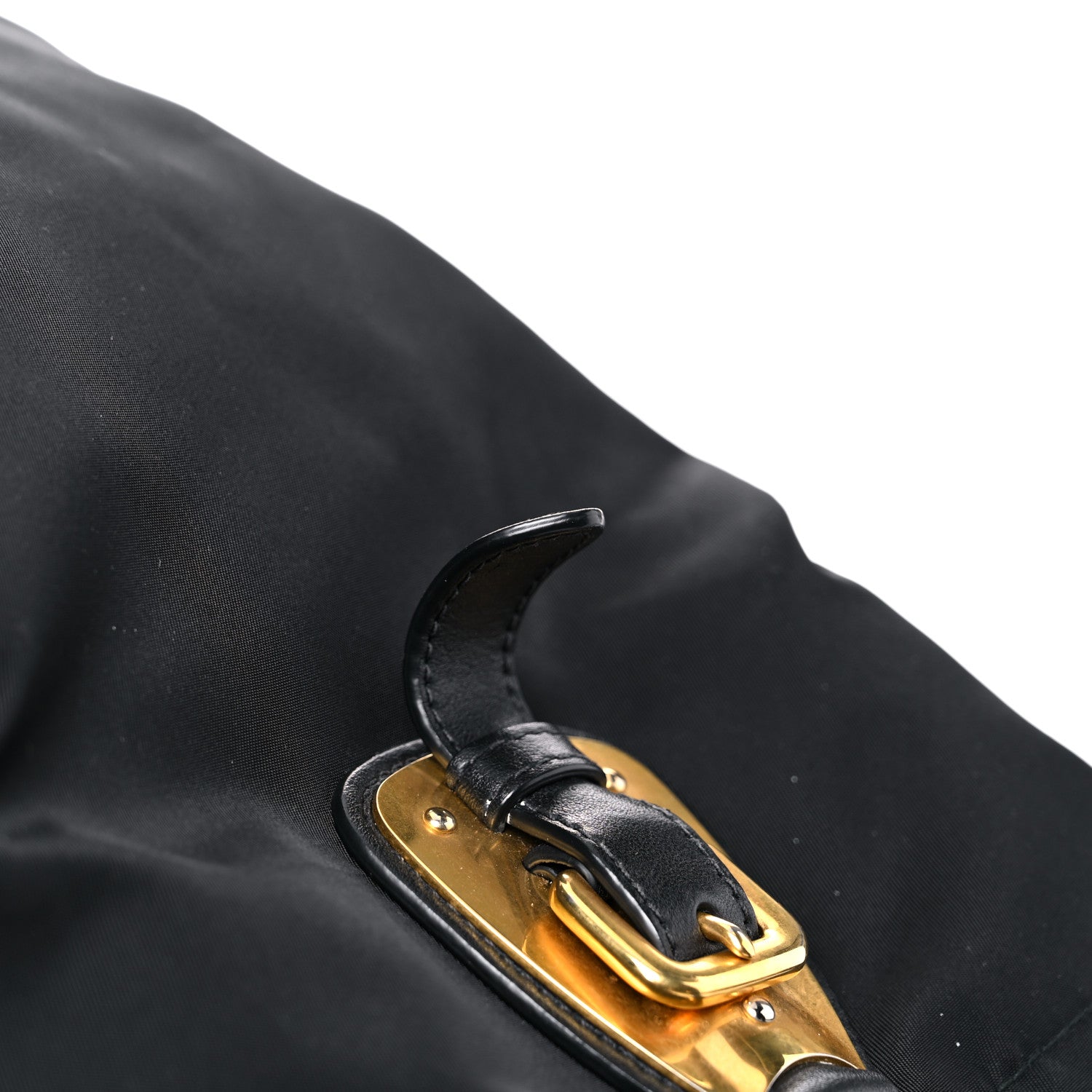 Prada Tessuto Nylon Soft Calfskin Shopping Satchel Black 18 of 23