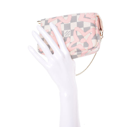 Louis Vuitton Damier Azur Tahitienne Mini Pochette Accessories 2 of 8
