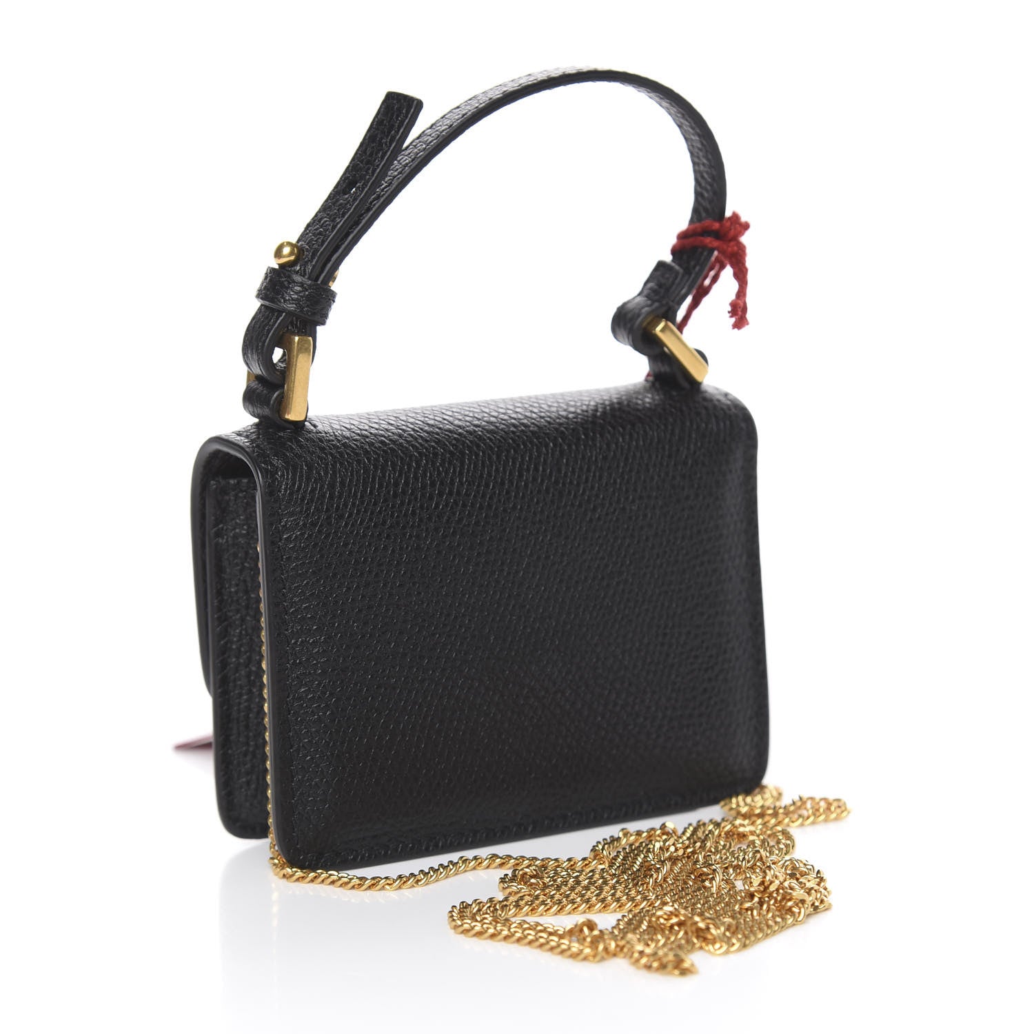 Valentino Garavani Grained Calfskin Mini VSling Shoulder Bag Black 3 of 10