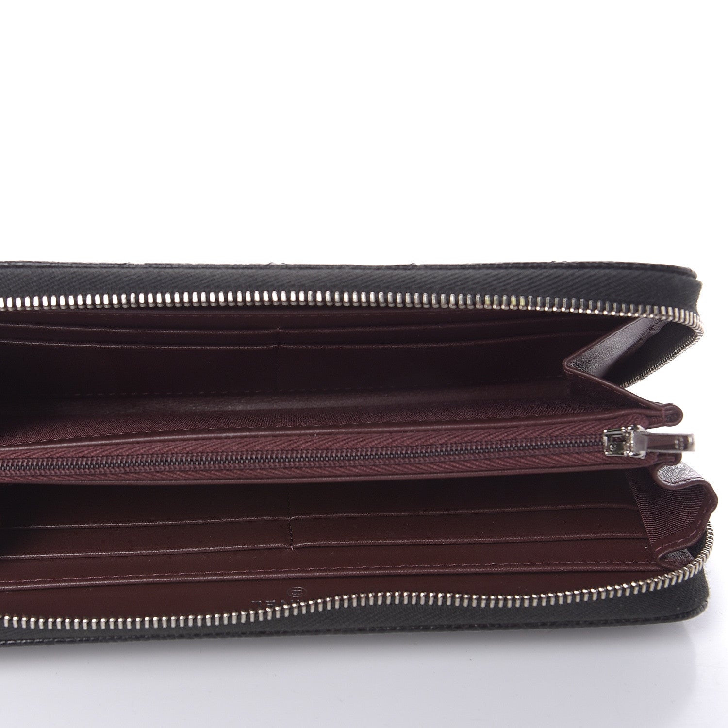 Chanel Caviar Quilted Large Gusset Zip Around Wallet Black 5 of 11