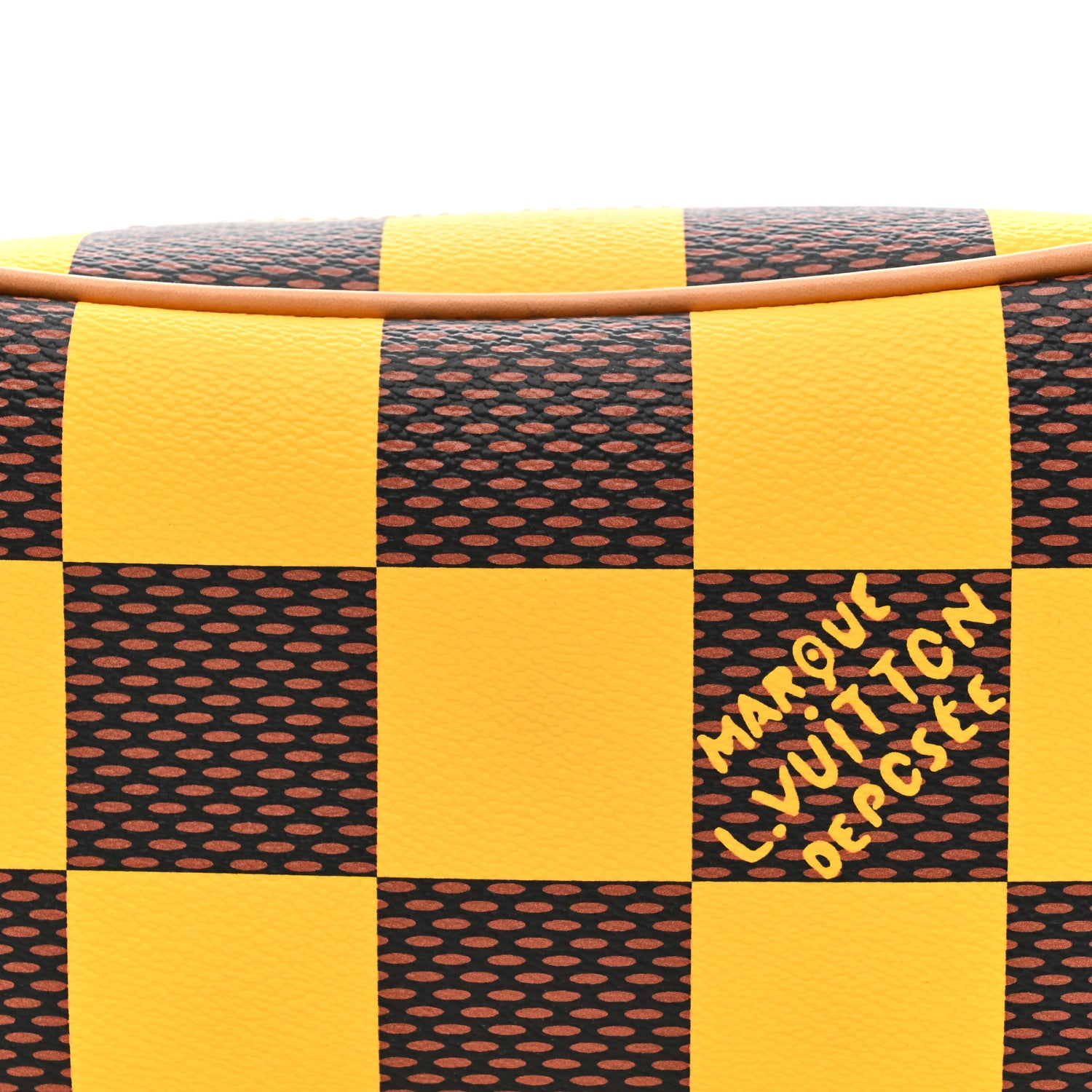 Louis Vuitton Damier Pop Dopp Kit Toilet Pouch Jaune Mat 7 of 9