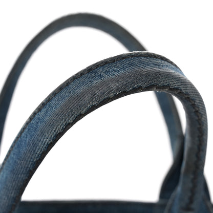Prada Denim Small Logo Tote Bleu 12 of 12