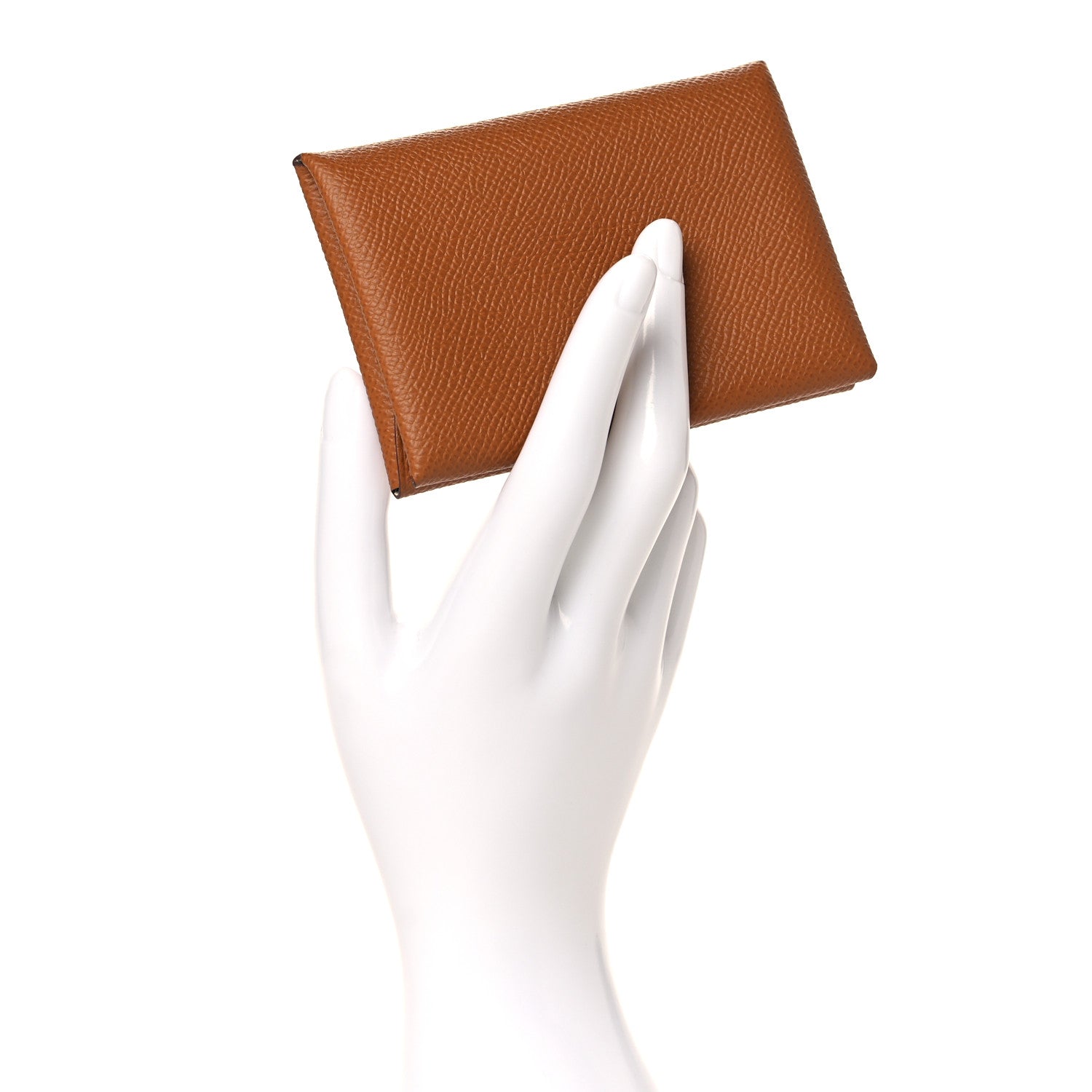 Hermes Epsom Verso Calvi Duo Card Case Gold Vert Fizz 2 of 9