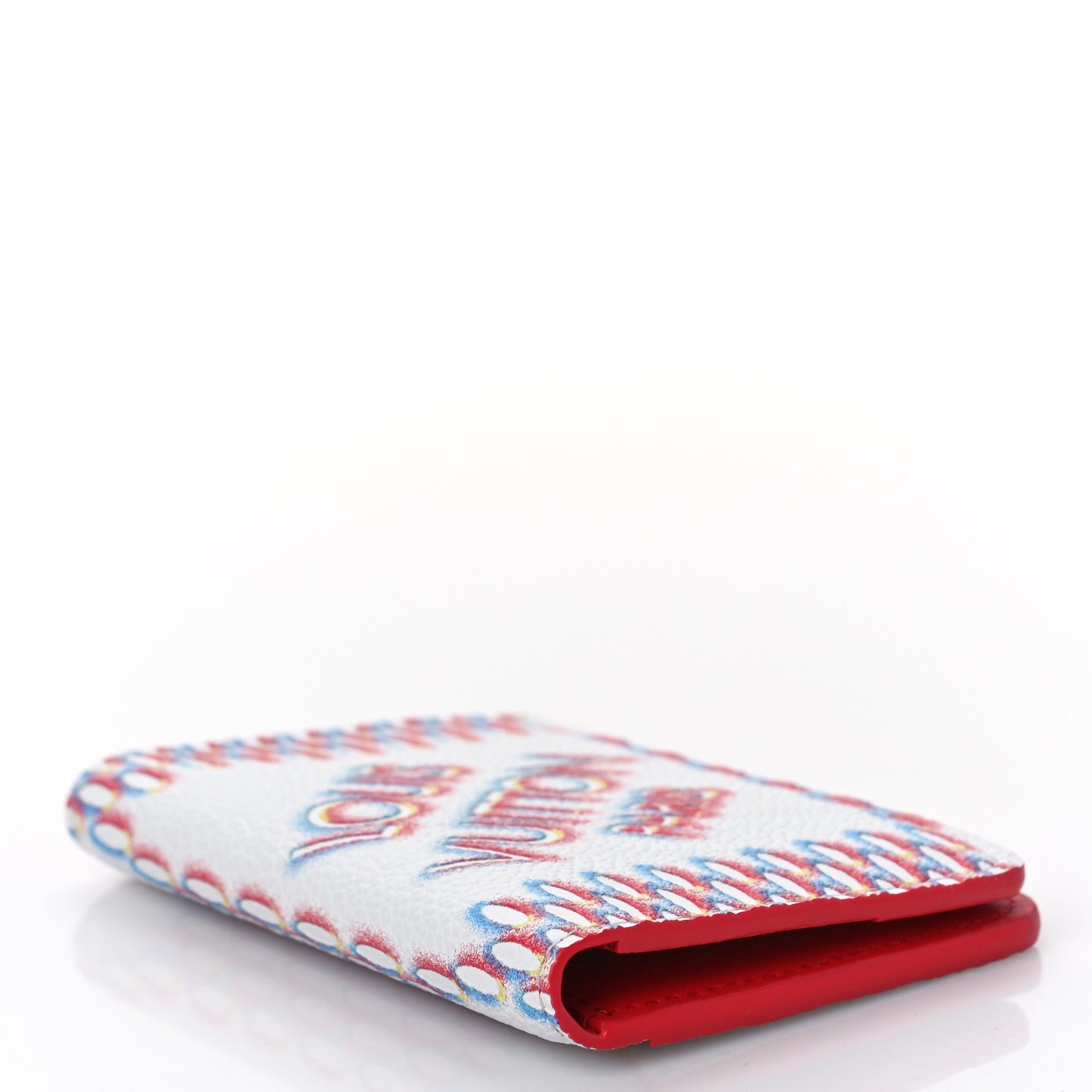 Damier Pocket Organizer Red White Blue Yellow