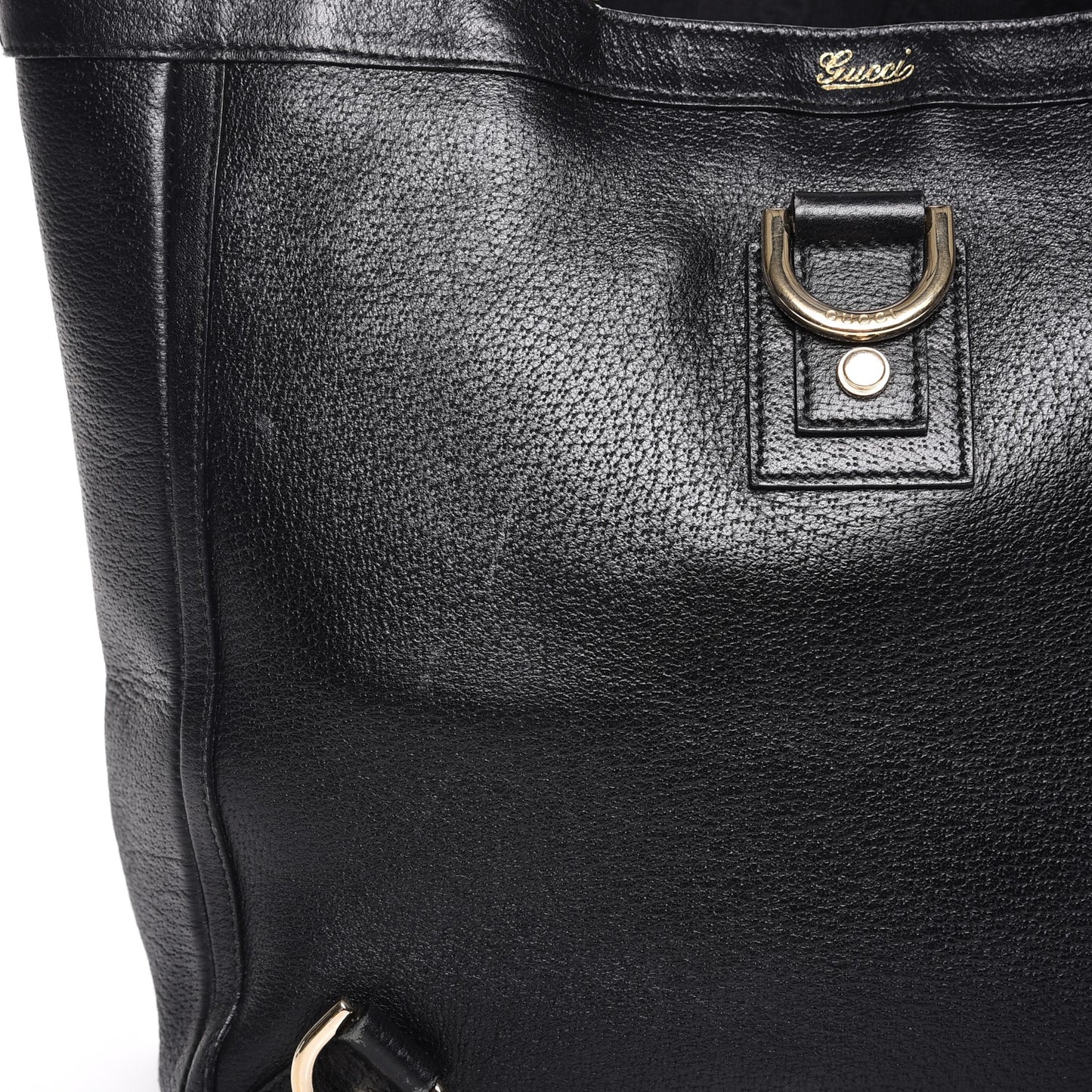 Calfskin Abbey Tote Black