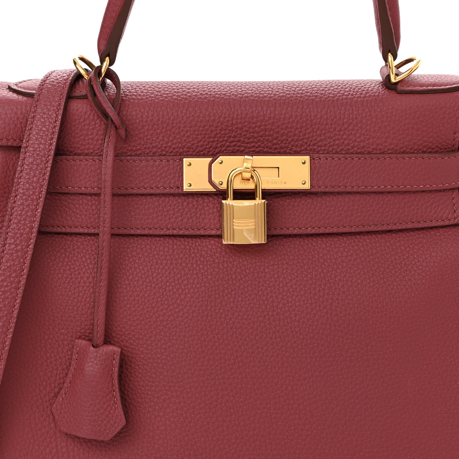 Hermes Togo Kelly Retourne 28 Rouge Grenat 8 of 11