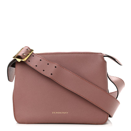 Burberry Soft Grain Calfskin House Check Small Helmsley Crossbody Dusty Pink 1 of 17