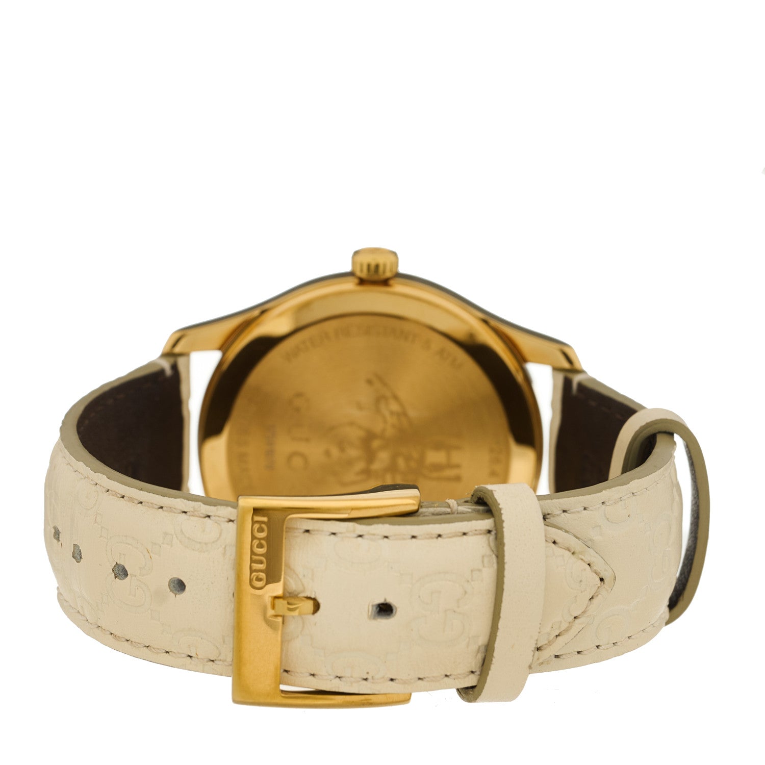 Gucci Stainless Steel Calfskin 38mm G-Timeless Quartz Watch White 3 of 5