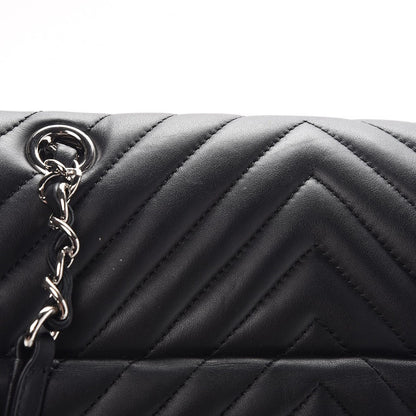 Chanel Calfskin Chevron Quilted Large Urban Spirit Backpack Black 10 of 11