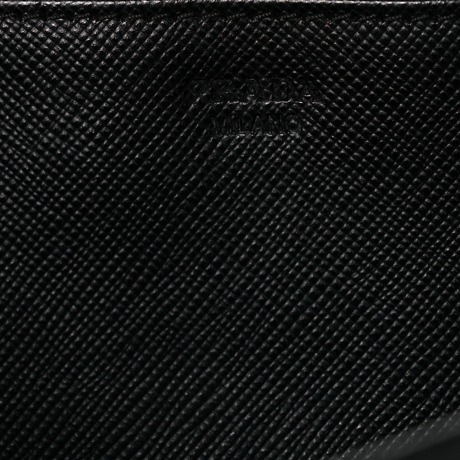 Prada Saffiano Metal Flap Wallet With Strap Black 5 of 10