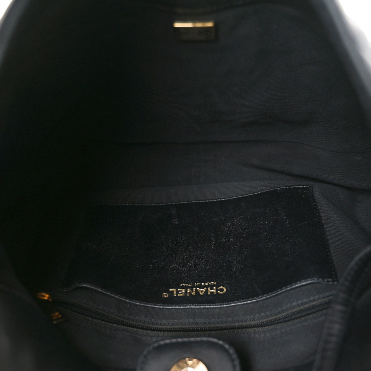Chanel Lambskin Quilted Large CC Funky Town Hobo Black 4 of 10