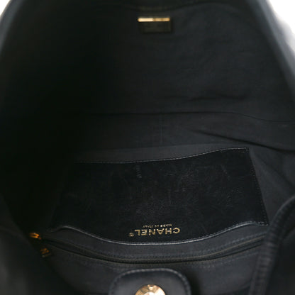Chanel Lambskin Quilted Large CC Funky Town Hobo Black 4 of 10