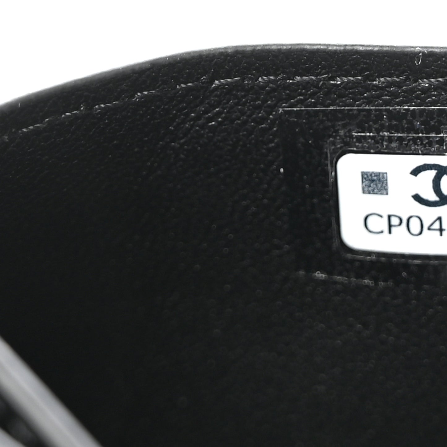 Calfskin Crocodile Embossed Crococo Card Holder Black