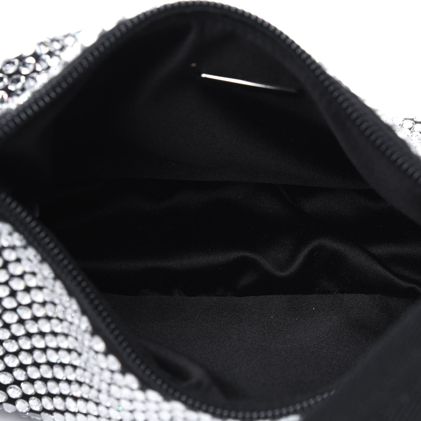 Satin Crystal Mini Re-Edition 2000 Bag Cristal