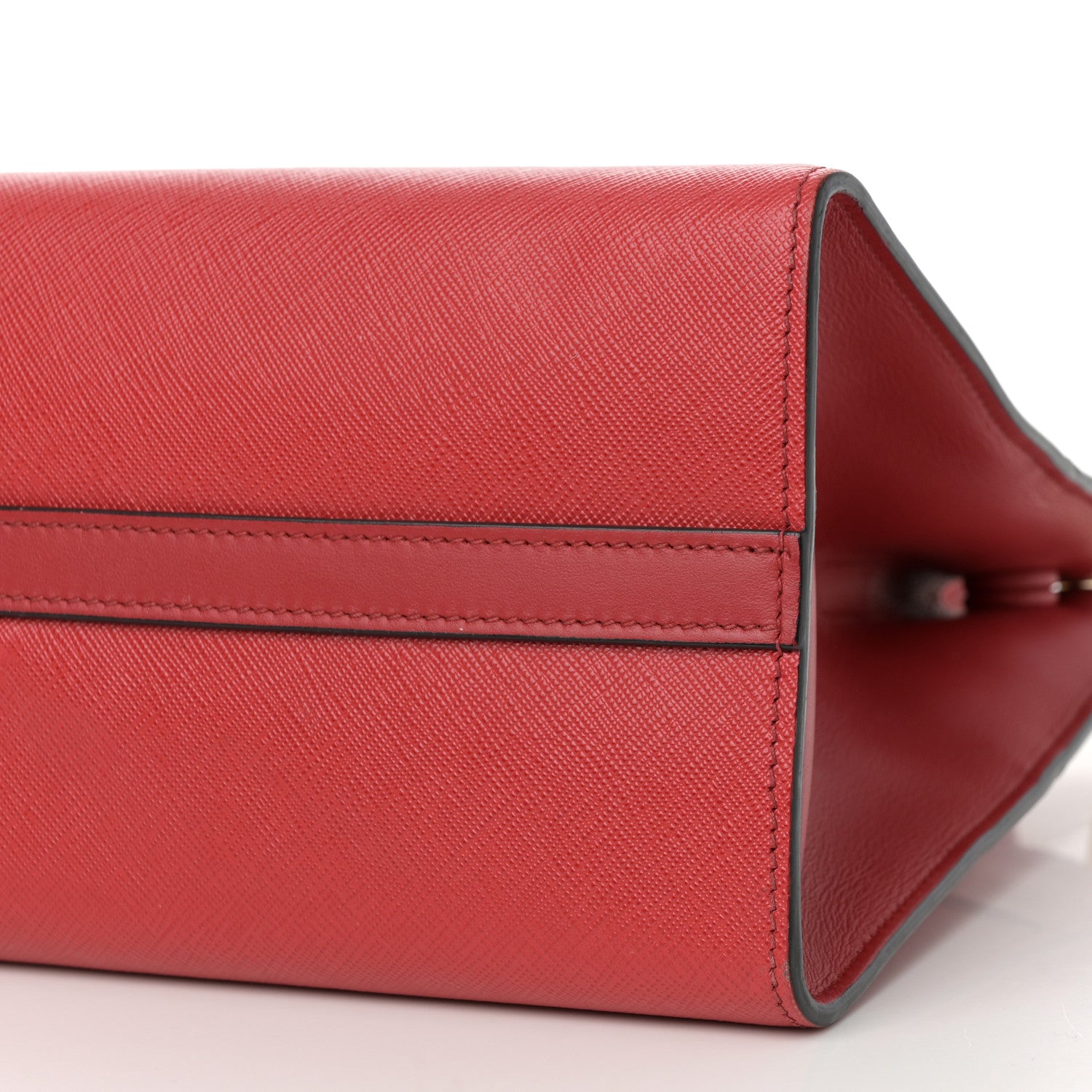 Prada Saffiano City Calfskin Small Paradigme Bag Red 10 of 17