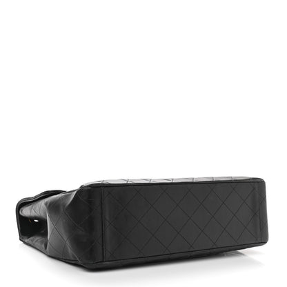 Chanel Lambskin Quilted XL Jumbo Single Flap Black 4 of 21