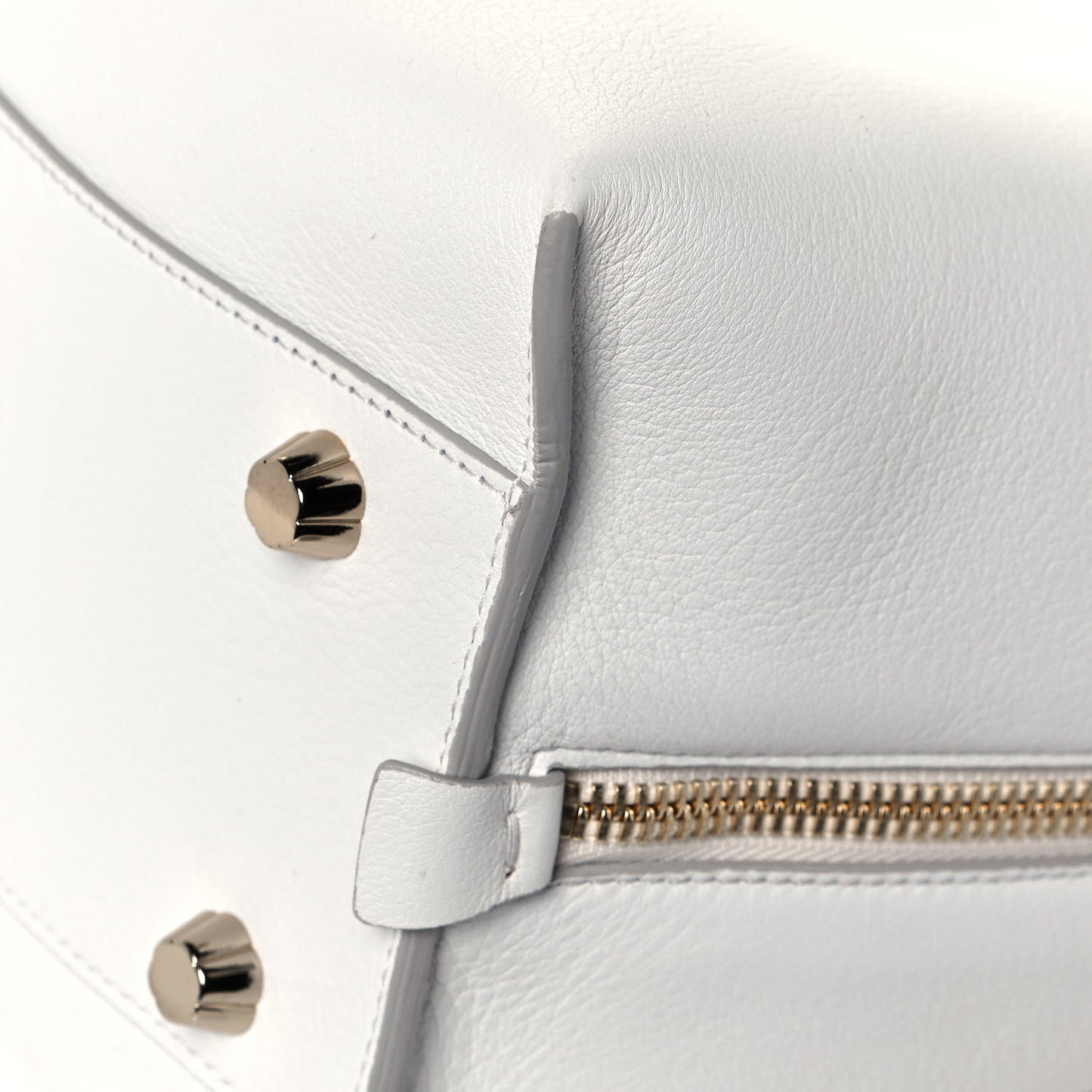 Calfskin Large Jet Set Shopper Tote White