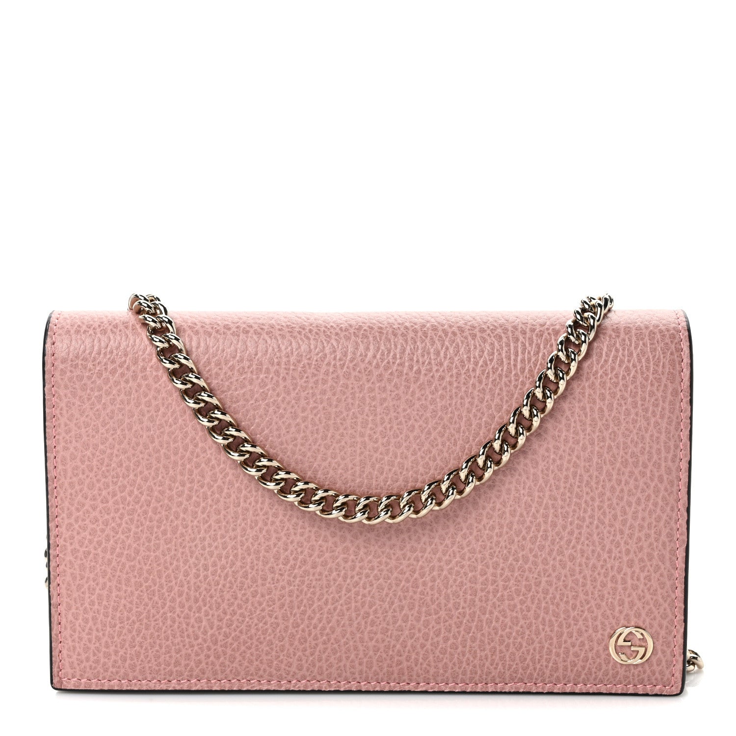 Gucci Dollar Calfskin Medium Betty Chain Wallet Soft Pink 1 of 9