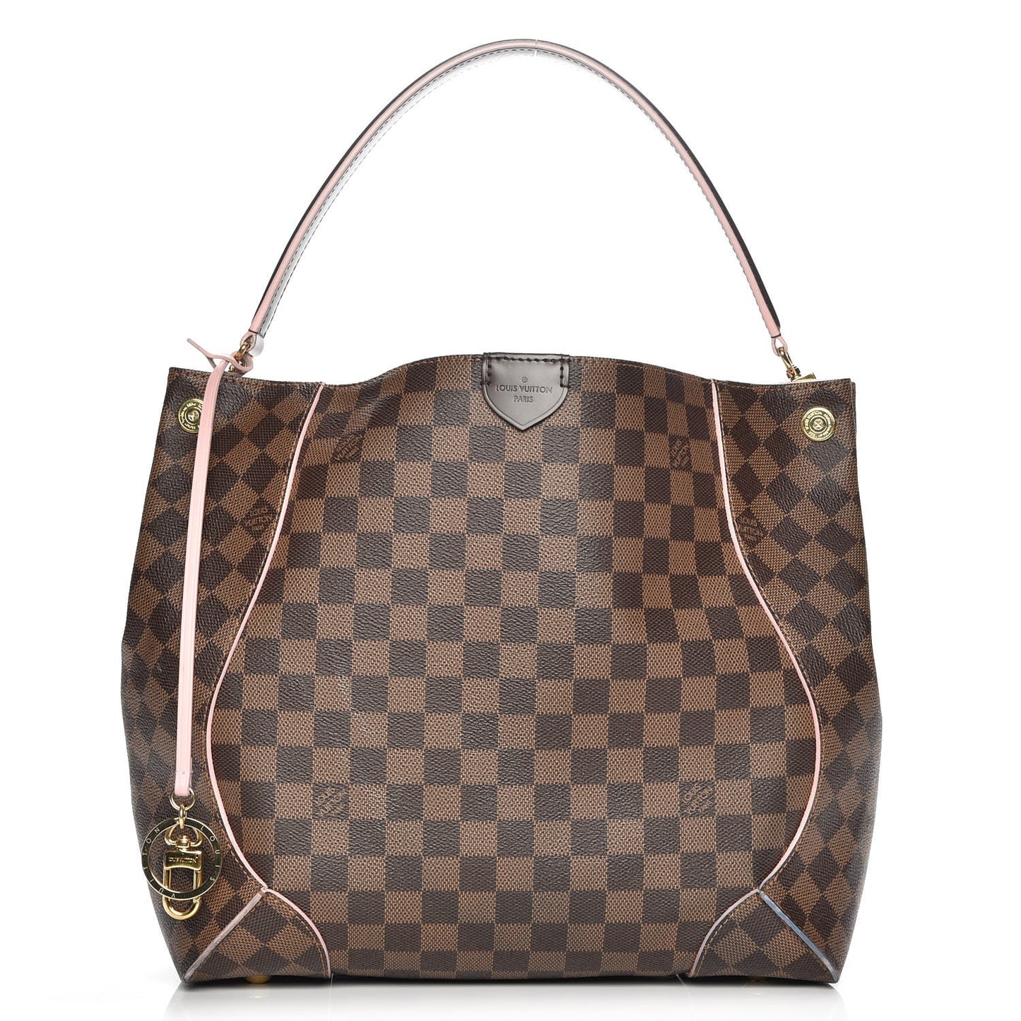 Damier Ebene Caissa Hobo Rose Ballerine