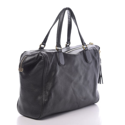 Gucci Pebbled Calfskin Large Soho Top Handle Bag Black 3 of 12