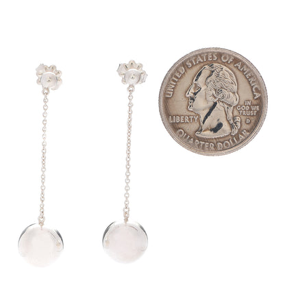 Tiffany Sterling Silver 10mm HardWear Ball Drop Earrings 3 of 3