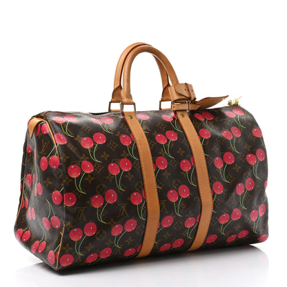 Louis Vuitton Monogram Cerises Keepall 45 3 of 15
