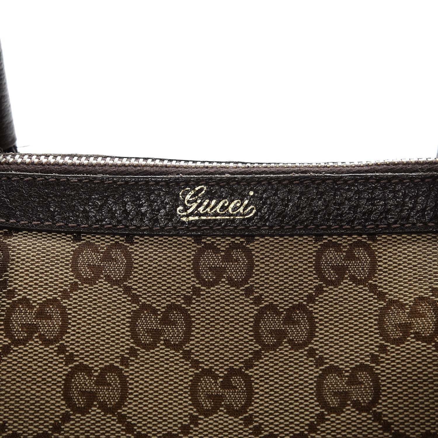 Gucci Monogram Small Abbey Boston Dark Brown 8 of 12