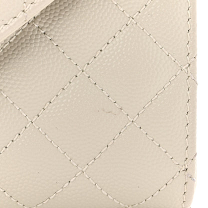 Saint Laurent Grain De Poudre Textured Mixed Matelasse Triquilt Small Monogram Satchel Crema Soft 10 of 12