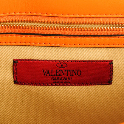 Valentino Garavani Vitello Medium Glam Lock Rockstud Flap Melon Sorbet 6 of 7