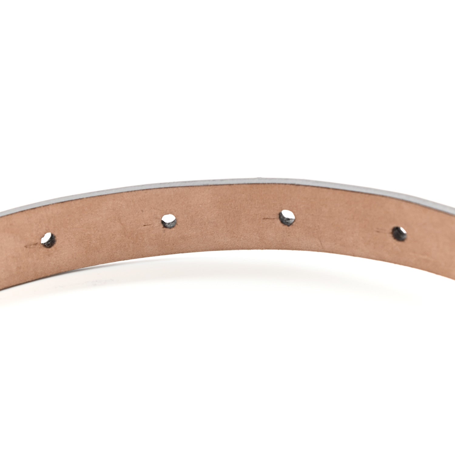 Gucci Calfskin Horsebit Skinny Belt 75 30 Black 4 of 5